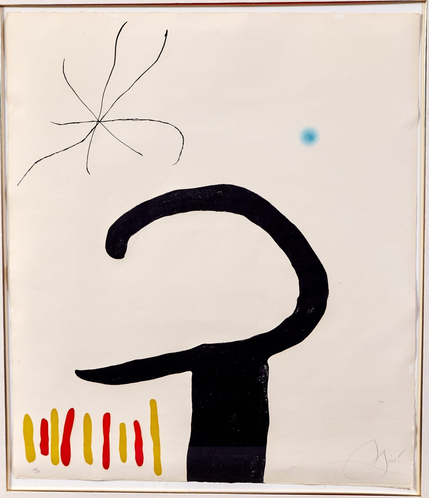 Joan Miro Espriu Aquatint Etching on Paper D.875