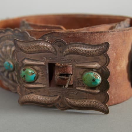 Old Pawn Concho Belt c. 1915-1920