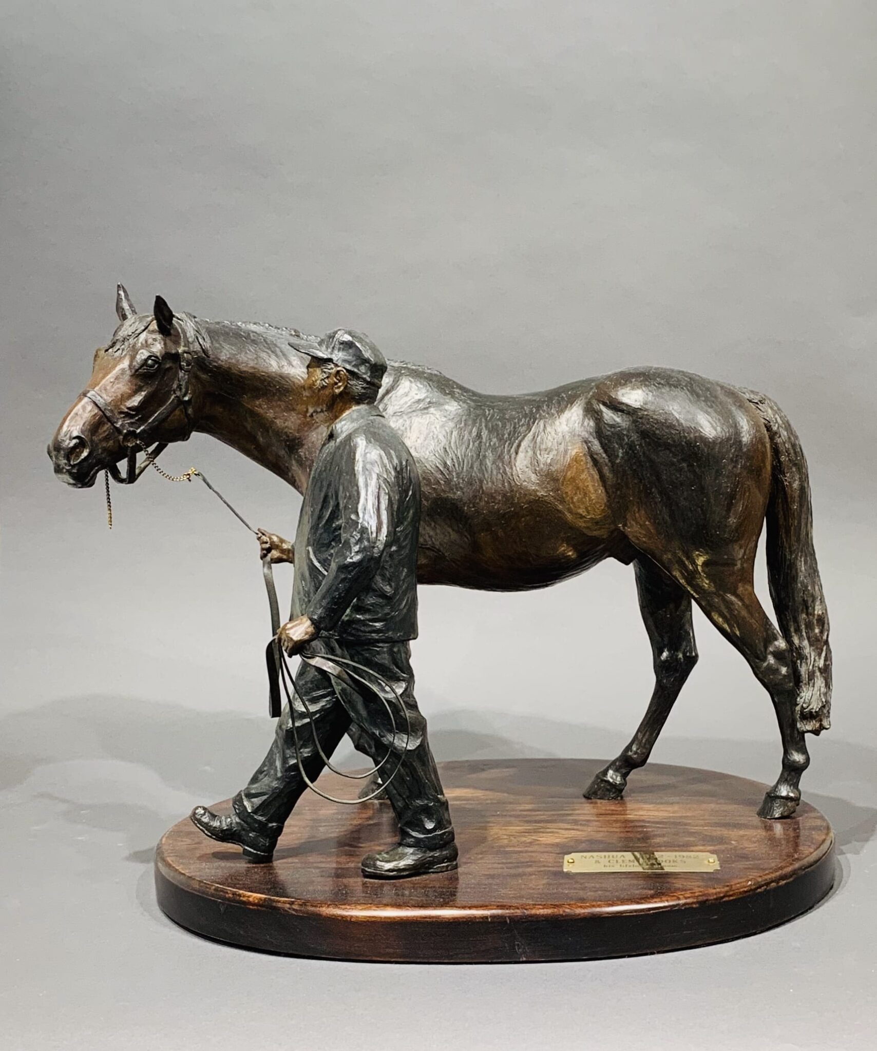 Liza Todd-Tivey ""Nashua and Clem"" Bronze Sculpture