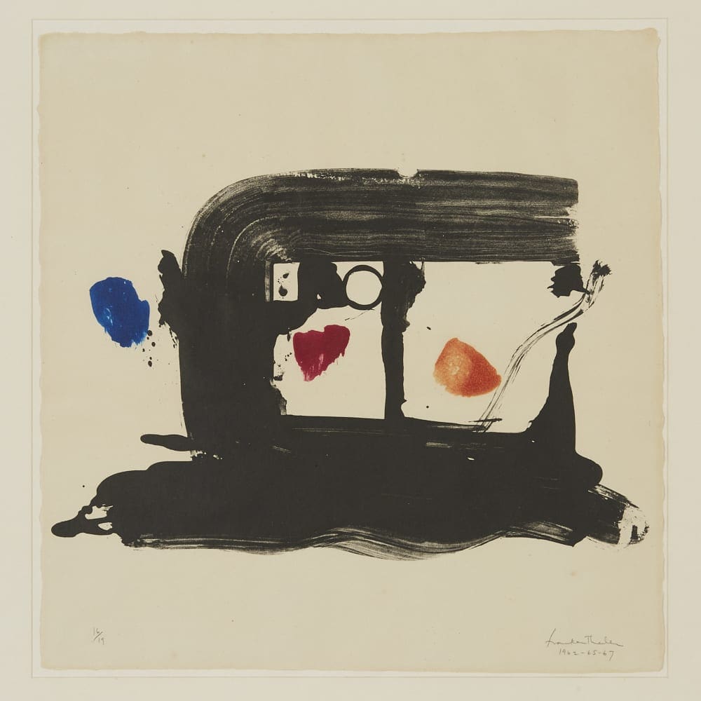 Helen Frankenthaler ""A Postcard Study for James Schuyler"" Lithograph