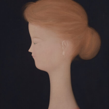 Antonio Bueno Portrait of a Girl Oil on Canvas
