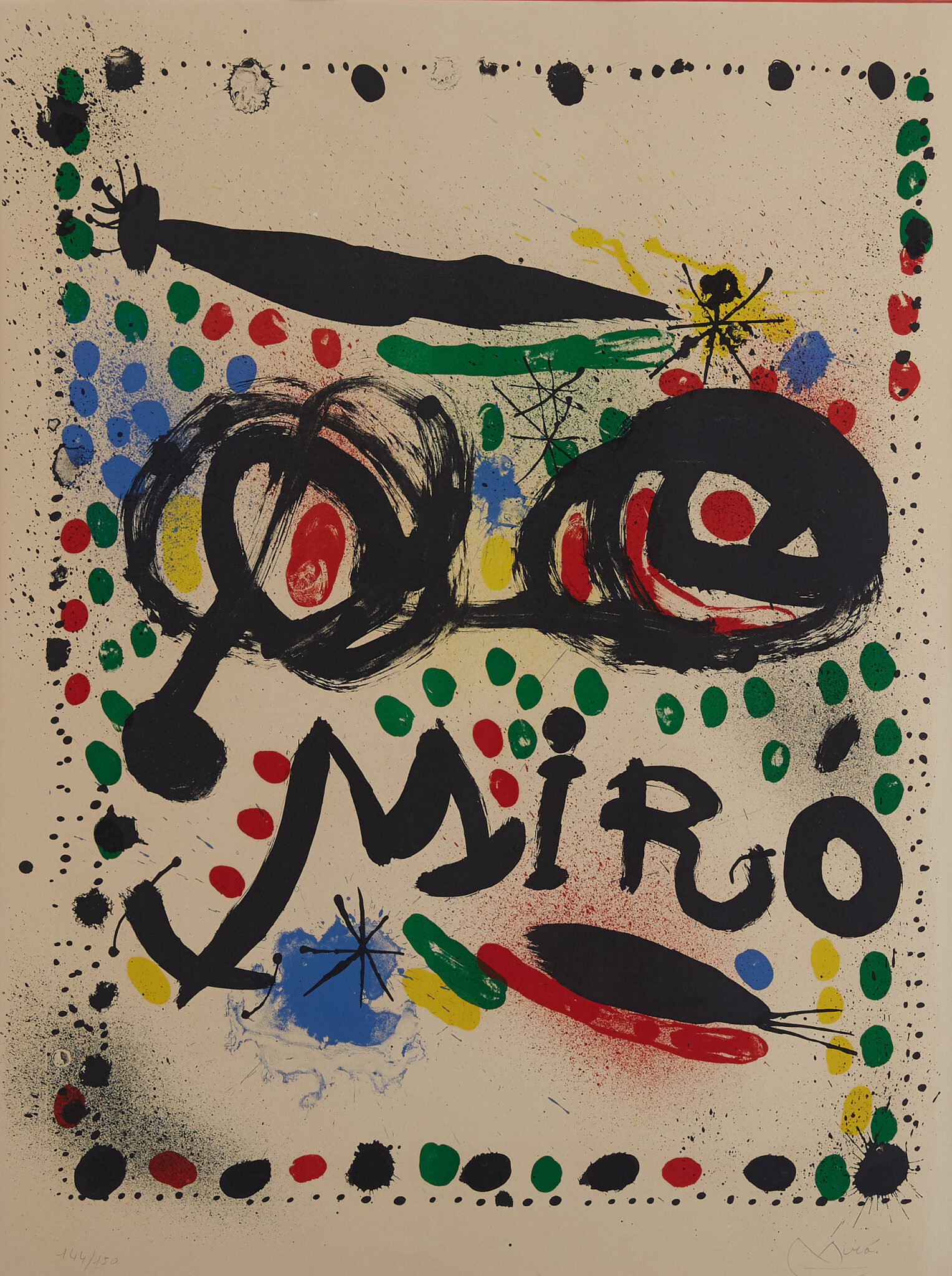 Miro Philadelphia Museum of Art Lithograph M. 502