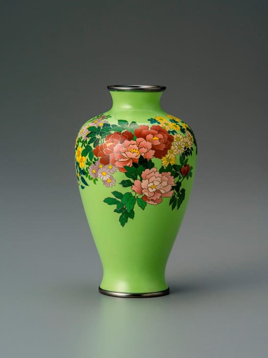 Fine Japanese Cloisonne Enamel Vase - Namikawa Yasuyuki