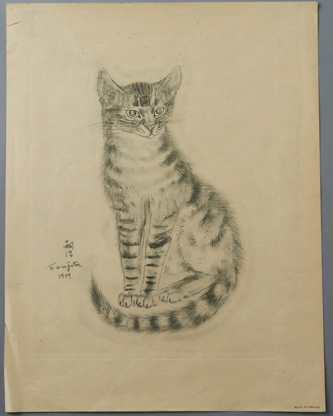 Tsuguharu Foujitas Japanese Cat Art Prints Value And Price Guide