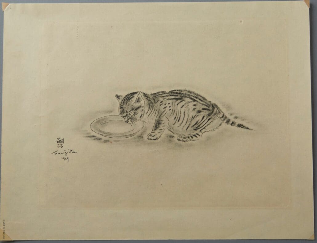 Tsuguharu Foujita's Japanese Cat Art (Prints Value & Price Guide)