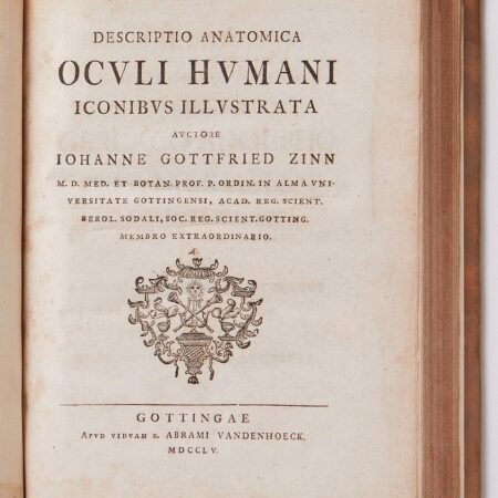 Johann Gottfried Zinn "Descriptio Anatomica Oculi Humani" Gottingen 1755