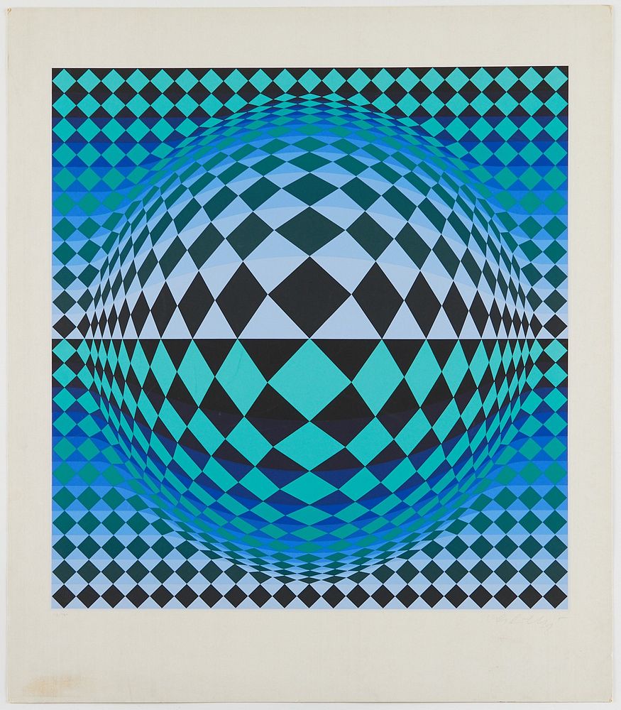 Victor Vasarely Vega Op-art Serigraph