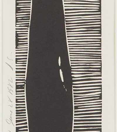 Donald Sultan French Cypress 1 Linocut