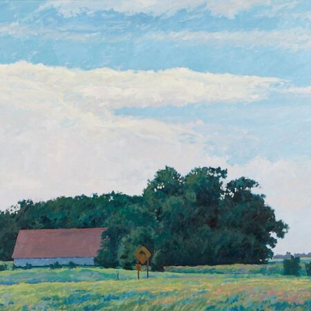 Gary Bowling "Wisconsin Barn" Oil Painting