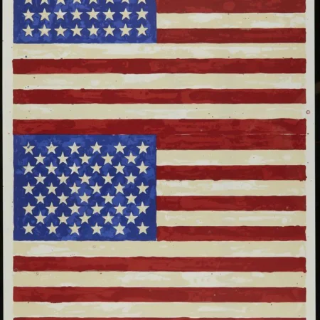 Jasper Johns "Two Flags (Whitney)" Lithograph