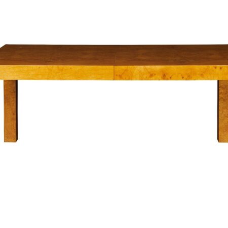 Milo Baughman Burl Wood Dining Table