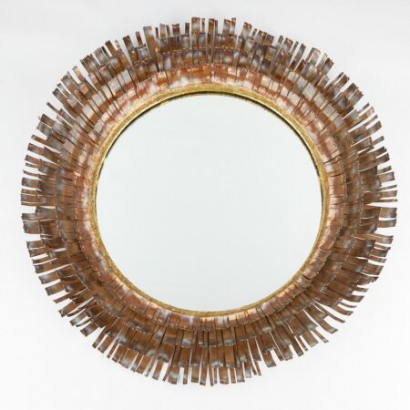 Curtis Jere Brutalist Eyelash Mirror 1970