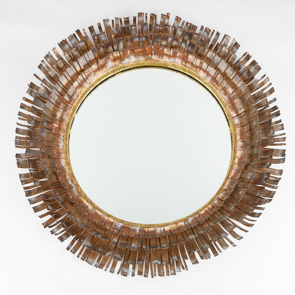 Curtis Jere Brutalist Eyelash Mirror 1970