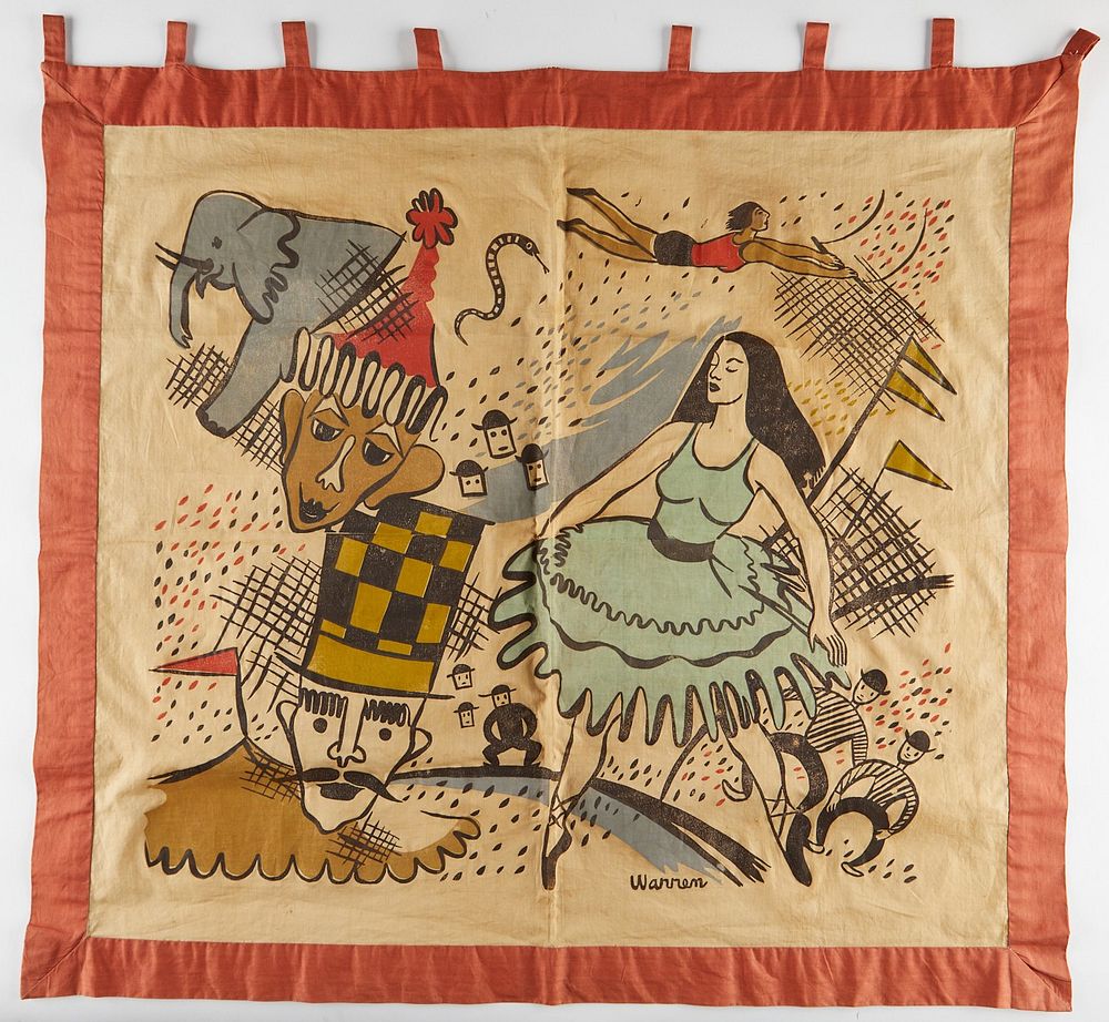 WPA Milwaukee Handicraft Project Circus Banner