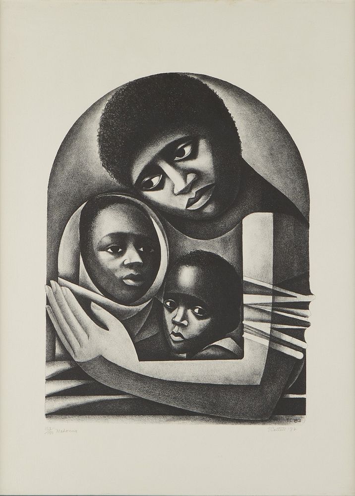 Elizabeth Catlett "Madonna" Lithograph