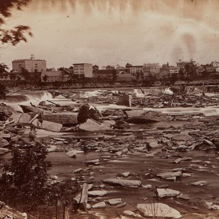 Benjamin Upton St. Anthony Falls 1863 Photograph