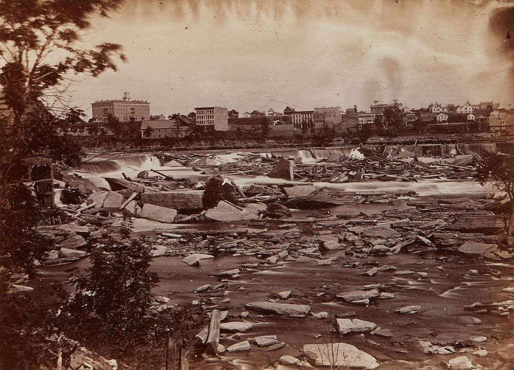 Benjamin Upton St. Anthony Falls 1863 Photograph