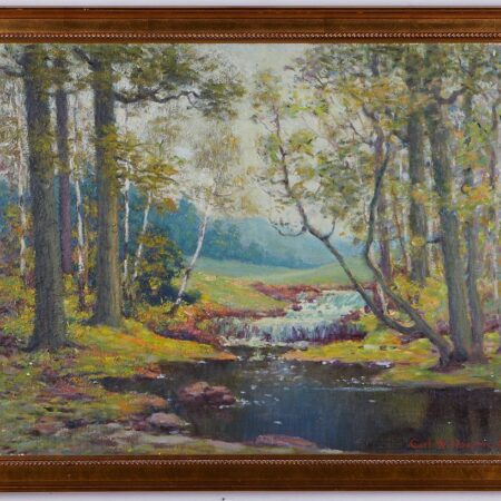 Carl Rawson "Minnehaha Creek" Oil on Canvas