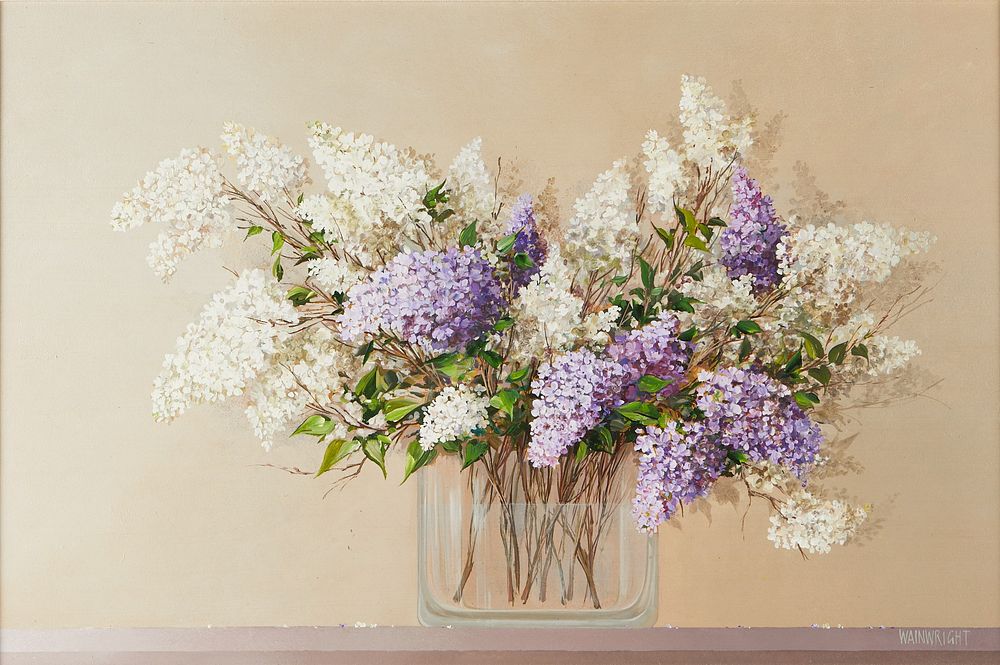 Leslie Wainwright Lilacs Still Life