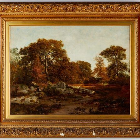 Charles Dubois Autumn Landscape Painting