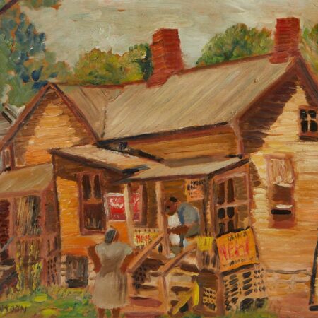 Mary Huntoon Painting "Neighborhood Store"