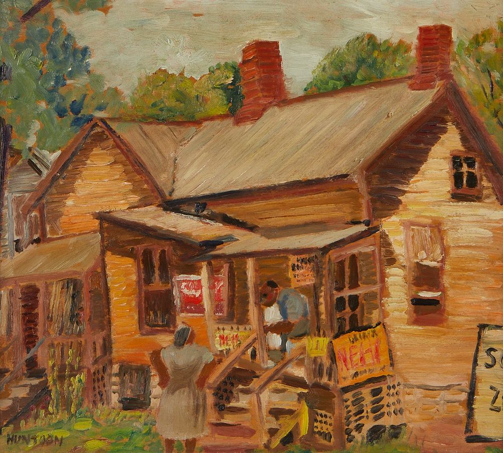 Mary Huntoon Painting "Neighborhood Store"