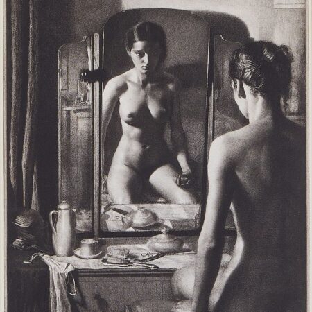 Gerald Brockhurst "Adolescence" Etching