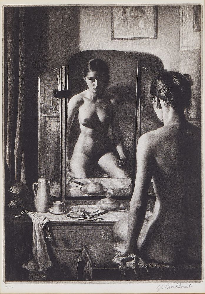 Gerald Brockhurst "Adolescence" Etching