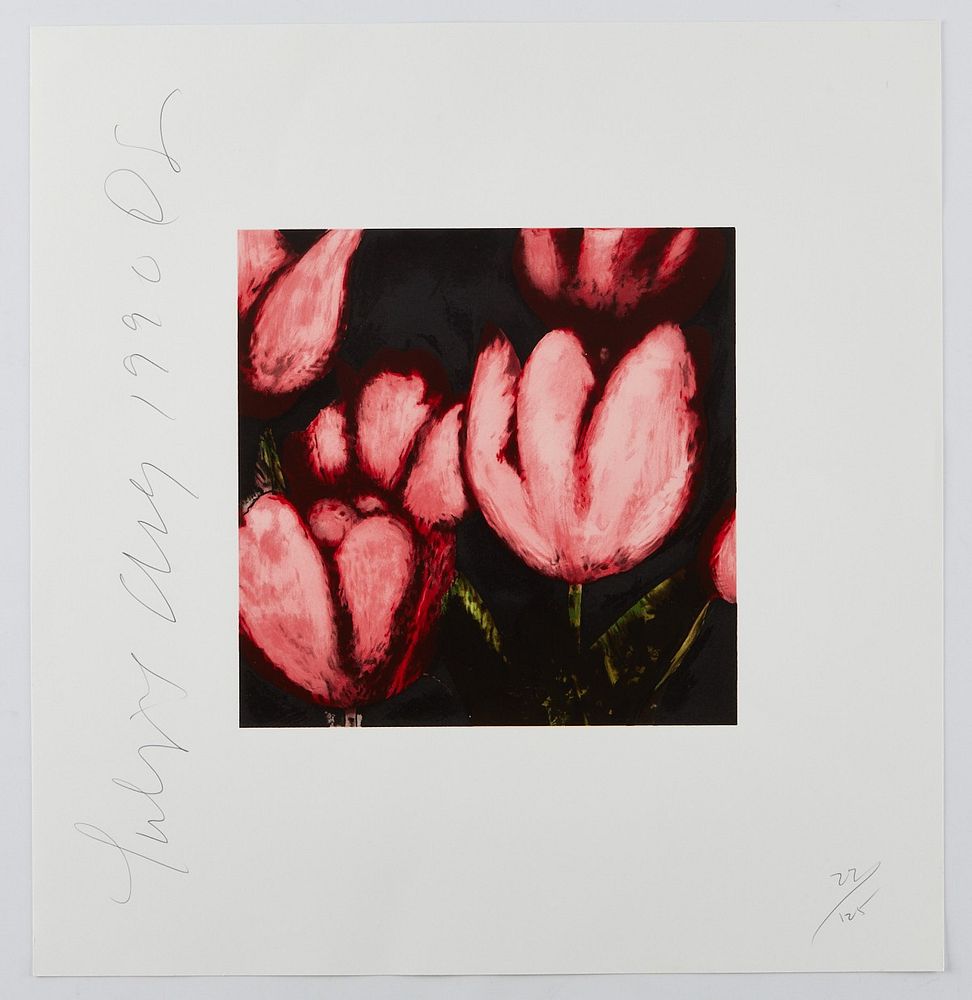 Donald Sultan Tulips Serigraph