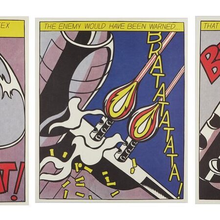 Roy Lichtenstein "As I Opened Fire" Poster Triptych