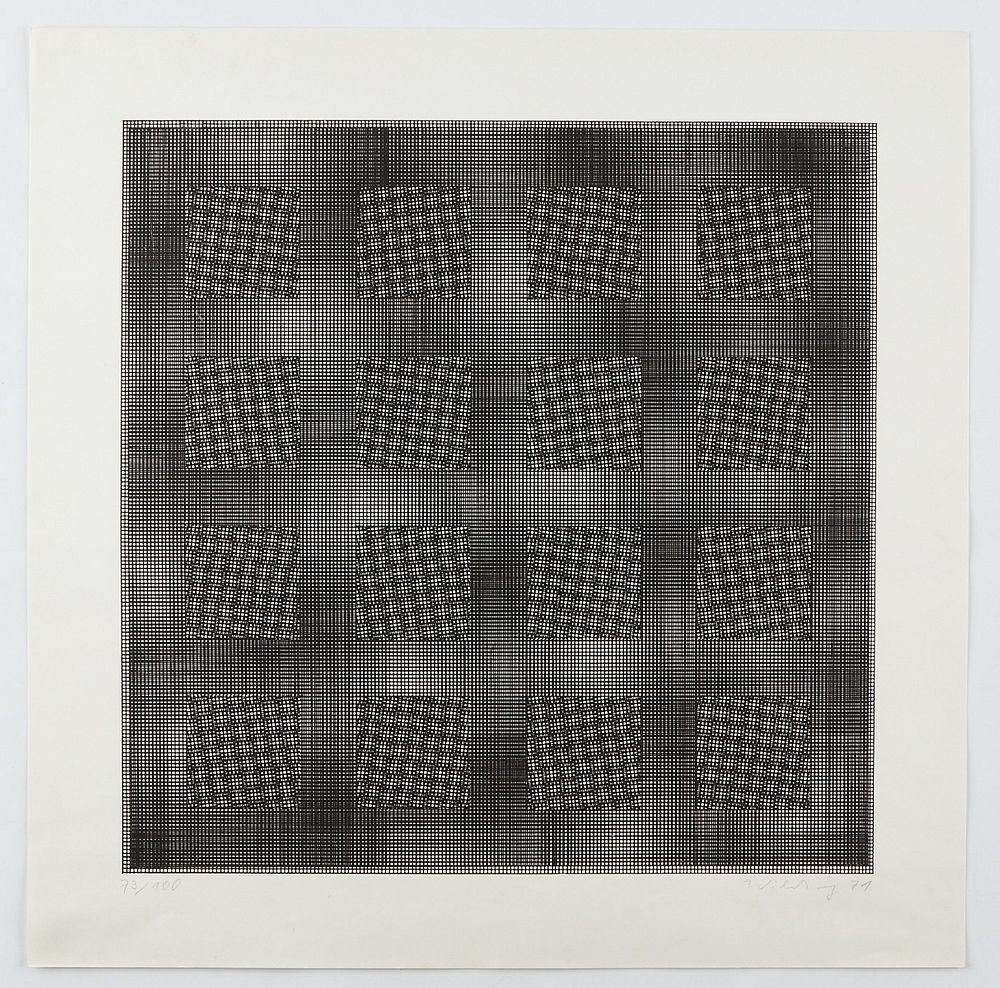 Ludwig Wilding Op-Art Screenprint 1971