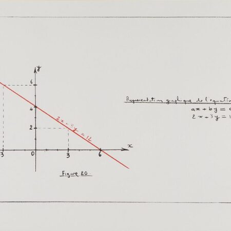 Bernar Venet Lithograph Mathematical Equation Graph