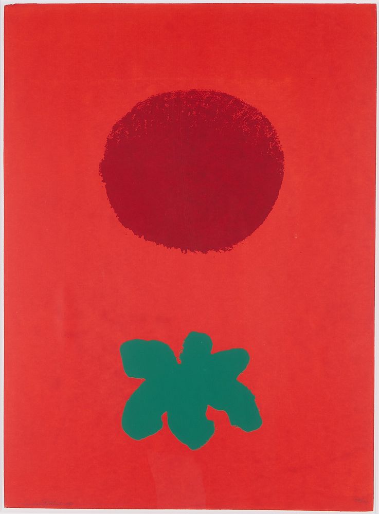 Adolph Gottlieb "Red Ground" Serigraph