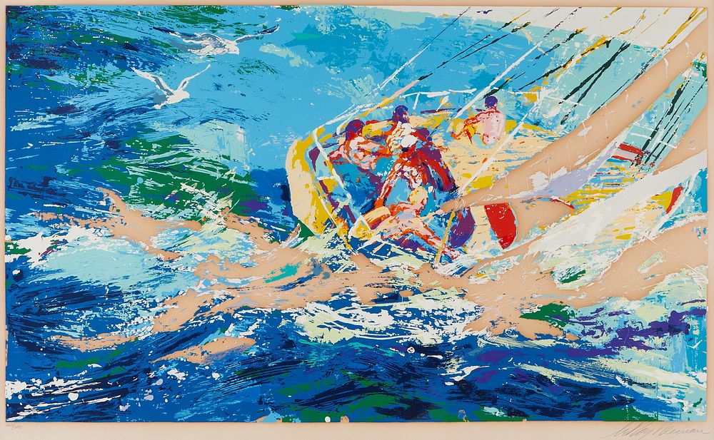 LeRoy Neiman "Aegean Sailing" Serigraph