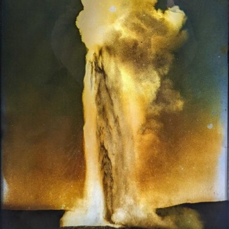 Frank Jay Haynes Glass Plate Negative Old Faithful