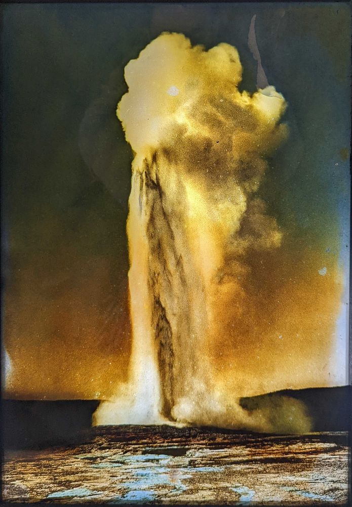 Frank Jay Haynes Glass Plate Negative Old Faithful