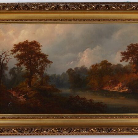 Alexander Loemans Landscape Oil on Canvas - Relined