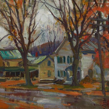 Emile Gruppe Painting "Main Street, Cambridge"