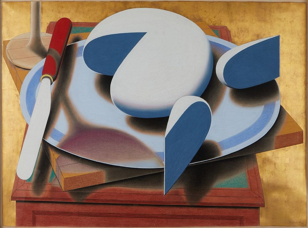 David Landis Fick Still Life w/ Brie Painting