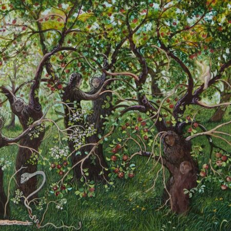 Flora Langlois "Blame the Apple" Painting