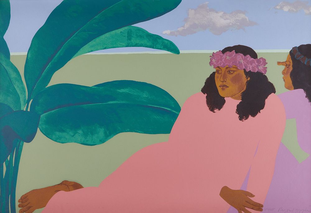 Pegge Hopper Lithograph "Kailua Noon B"