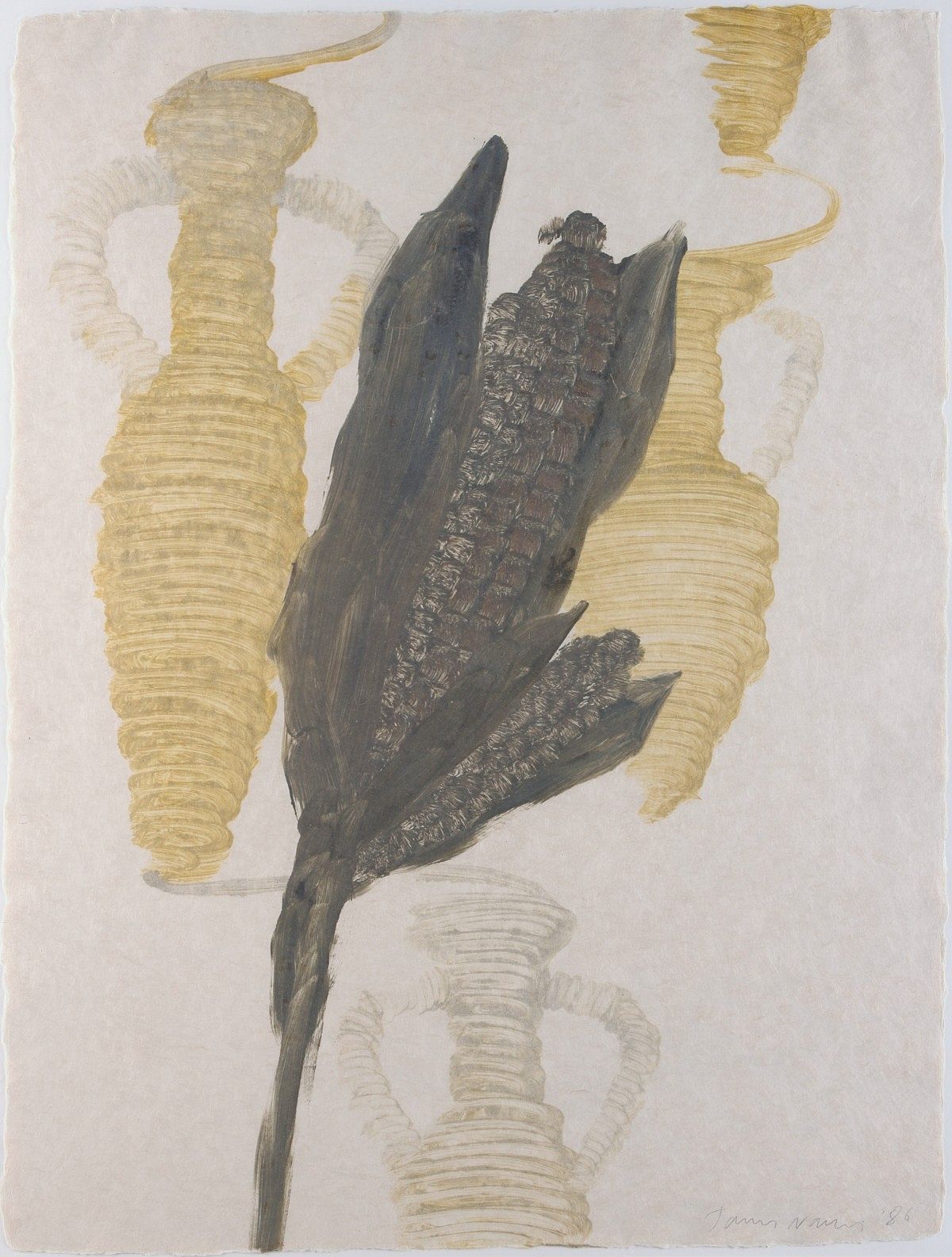 James Nares "Ku-Korn (Pizarro's Maize)" Monotype