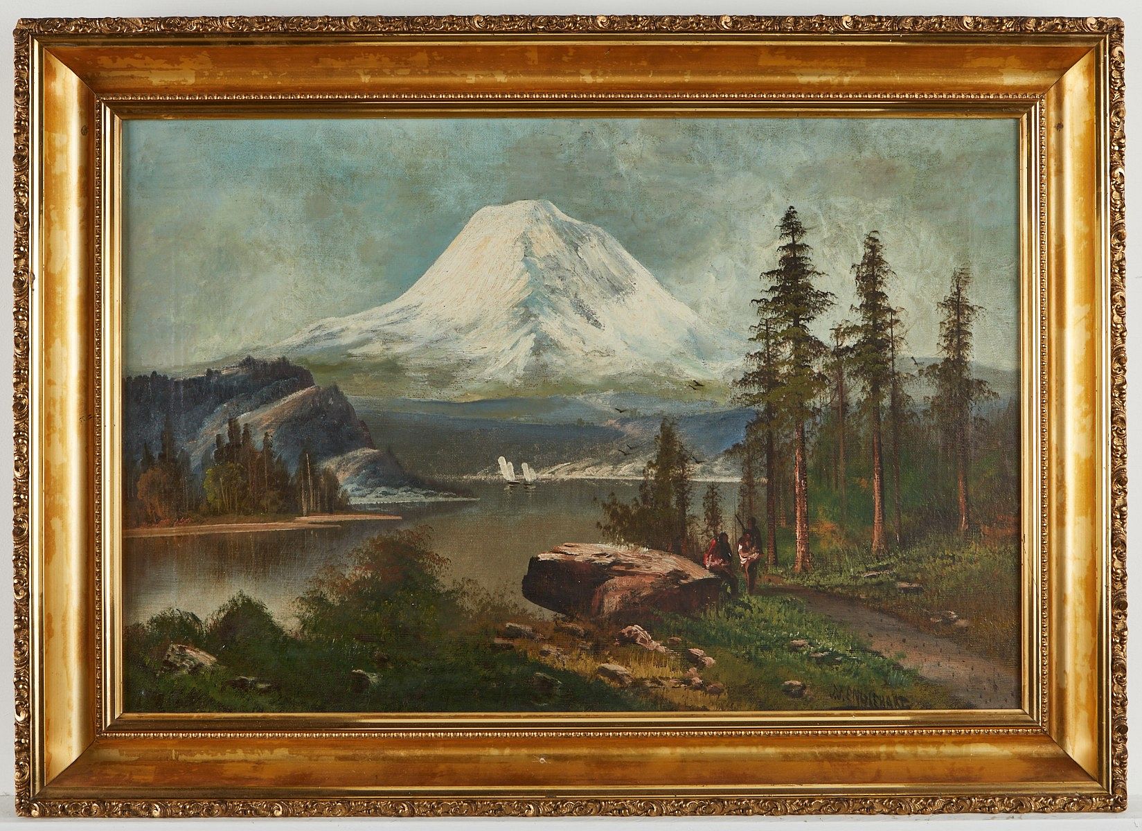 John Joseph Englehart Painting Mount Rainier