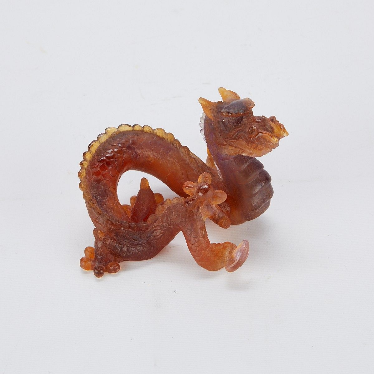 Daum Nancy Pate De Verre Dragon w/ Box