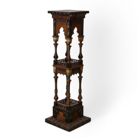 Carlo Bugatti Wooden Plinth or Stand