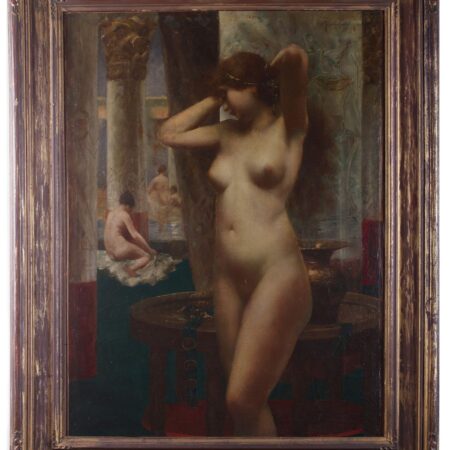 Eugene Ansen-Hoffmann Nude in Public Bath Painting