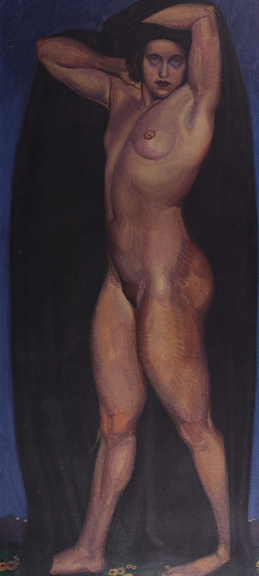 Hermann Grom-Rottmayer Female Nude Oil ex. Versace