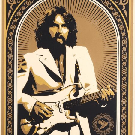 Shepard Fairey George Harrison Screenprint Signed