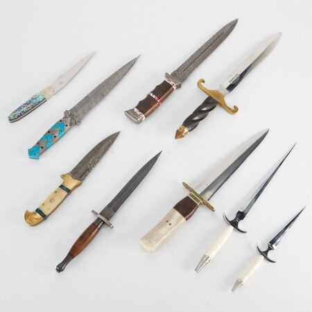 9 Assorted Knives - Valois, Maines, Tahar