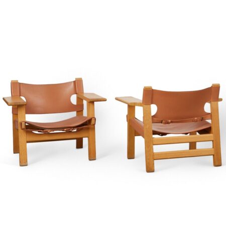 Pair of Borge Mogensen Mid-Century Spanish Chairs